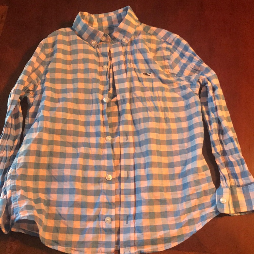 Light and airy boys whale shirt, vineyard vines